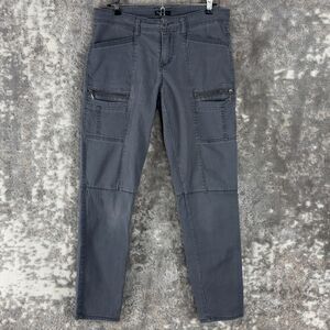 Supplies Womens Size 6 Utilitarian Cotton Jeans Gray Button Zip Pants Pockets